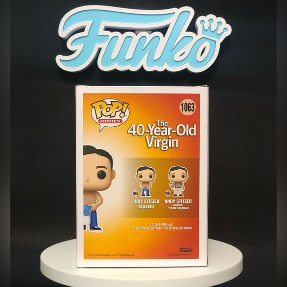 Andy Stitzer (Waxed)- 1063- The 40-Year-Old-Virgin- Mint Condition- Funko - Picture 6 of 8
